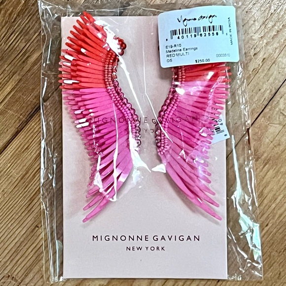🌺🎉HP🎉🌺 NWT Mignonne Gavigan Madeline Earrings Red Multi - Picture 14 of 14